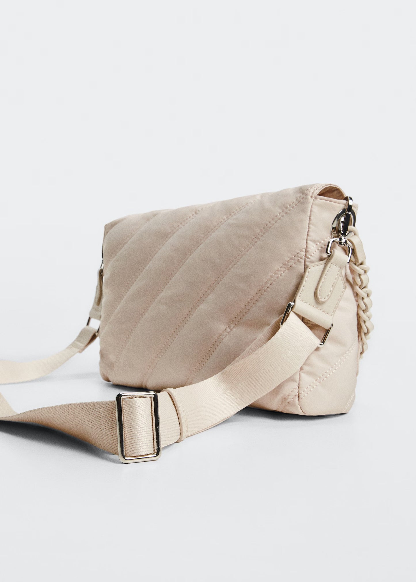 Quilted shoulder bag Nylon fabric