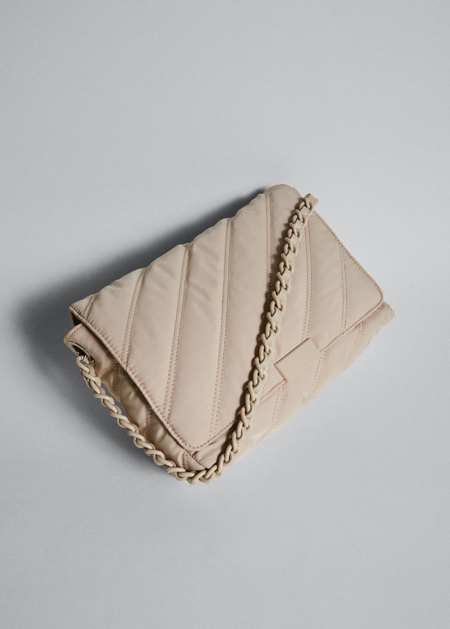 Quilted shoulder bag Nylon fabric