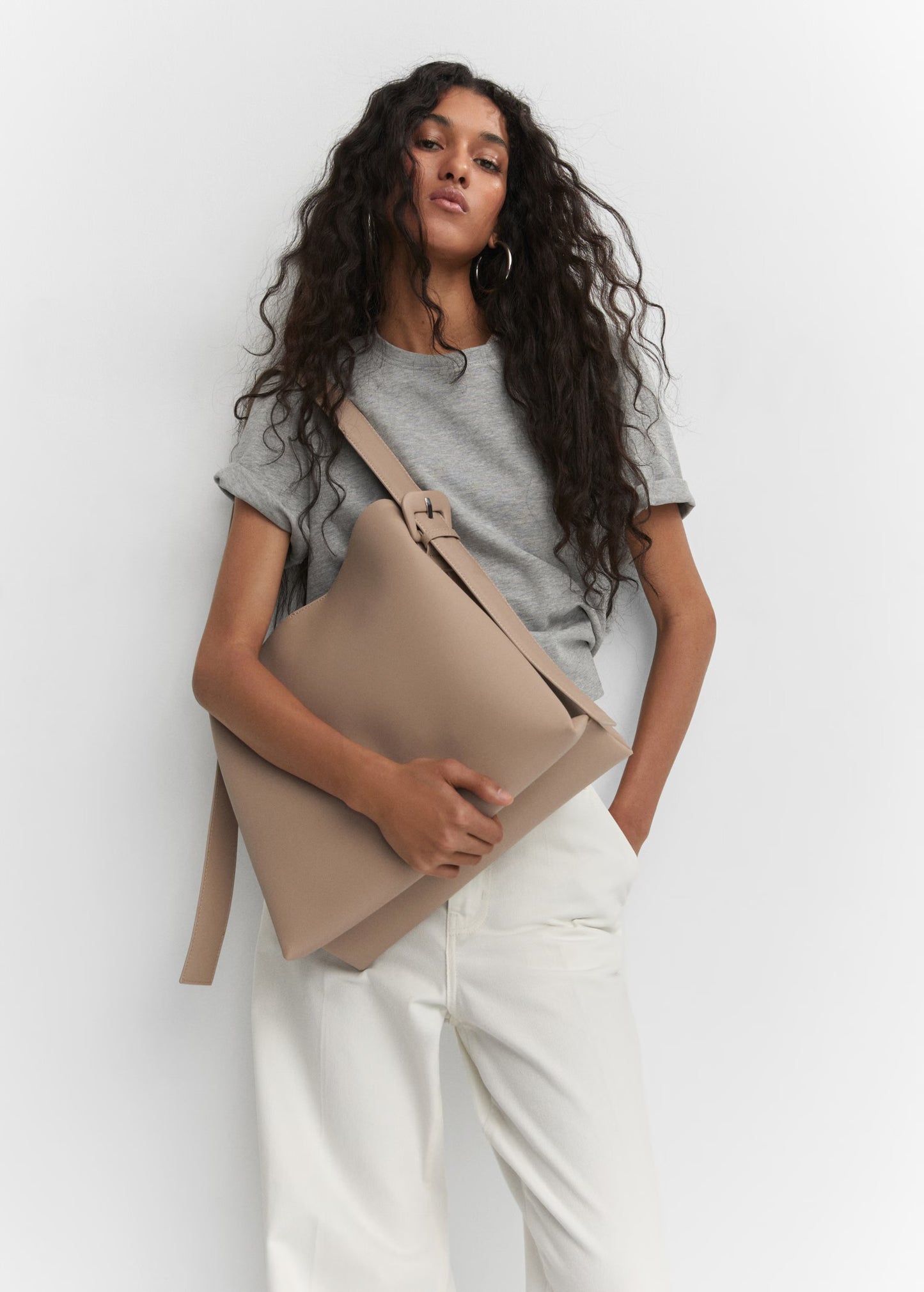Shopper Bag with Buckle