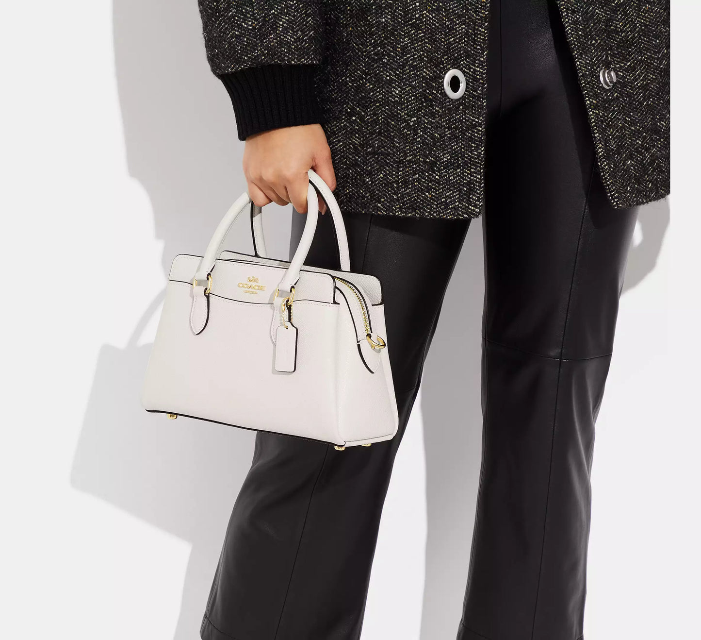 Mini Darcie Carryall Bag With Signature Canvas Detail
