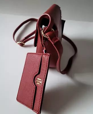 Red crossbody bag
