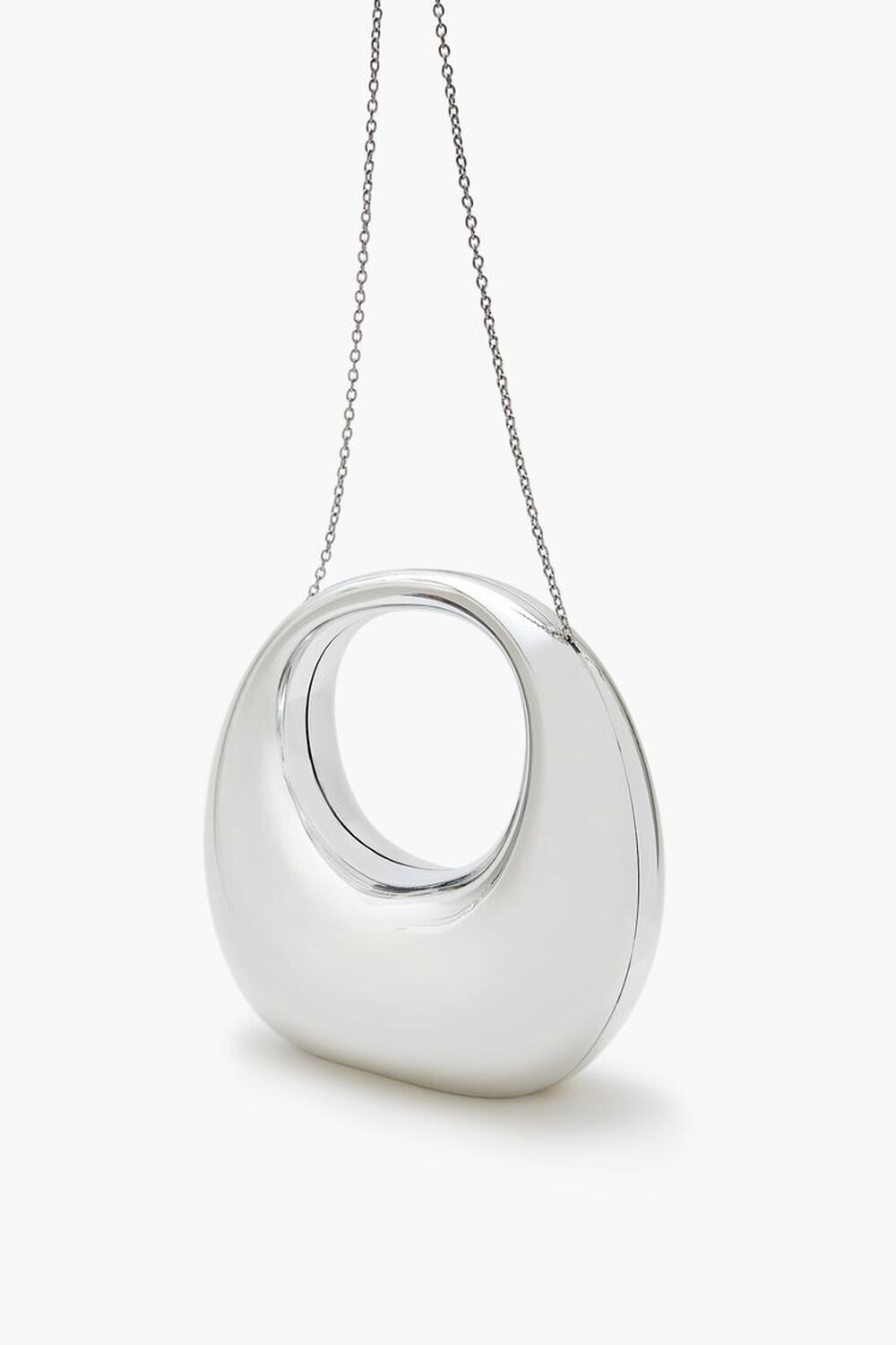 Metallic Round Crossbody Bag