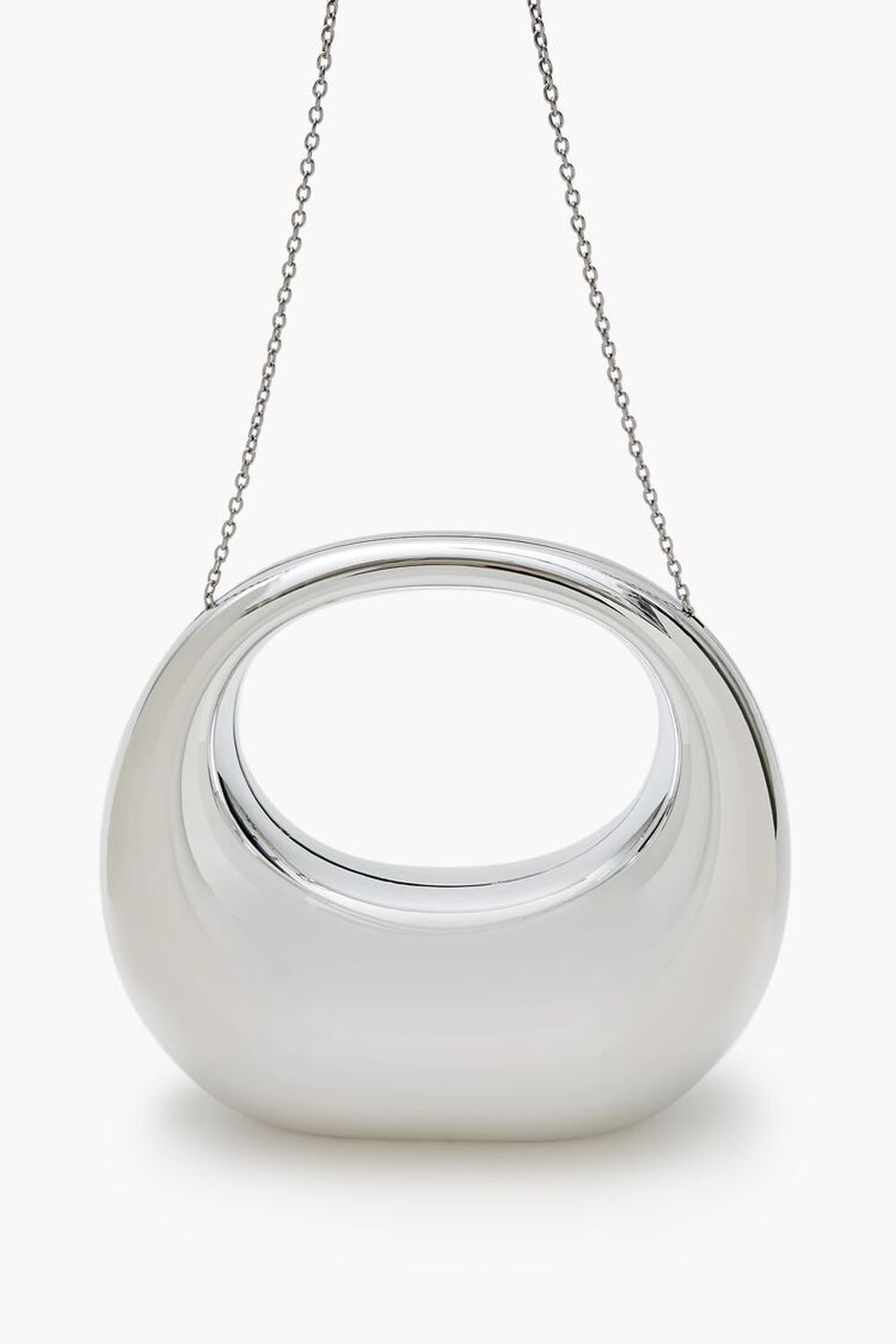 Metallic Round Crossbody Bag