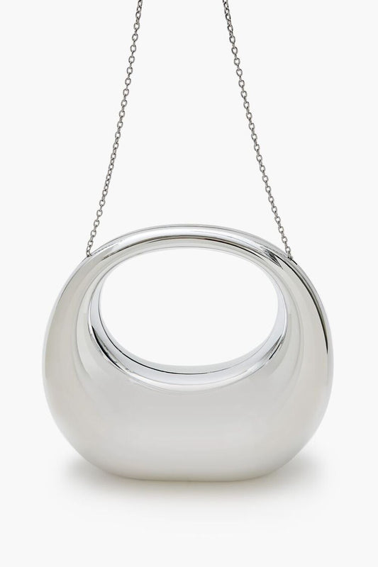 Metallic Round Crossbody Bag
