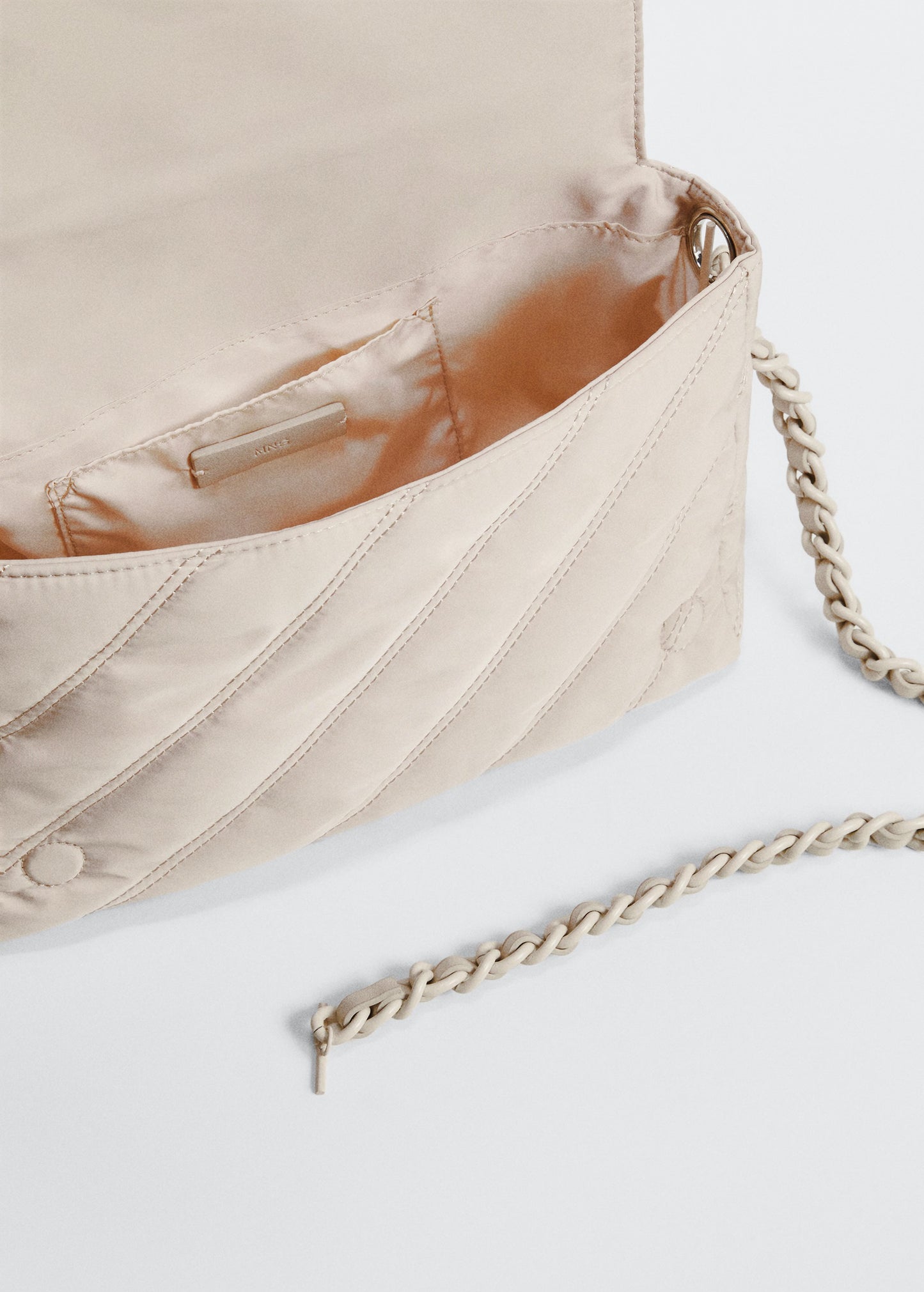 Quilted shoulder bag Nylon fabric