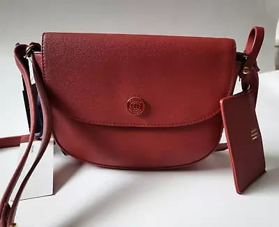 Red crossbody bag